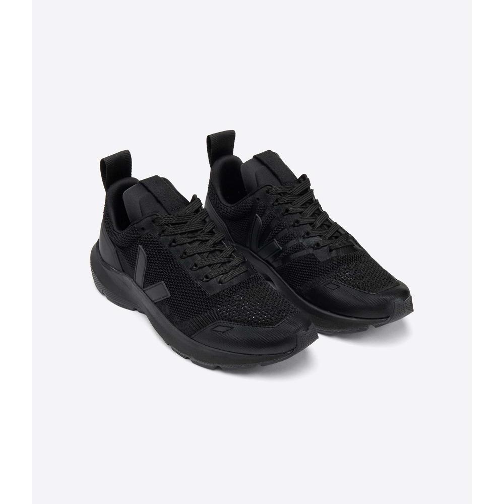 Men's Veja PERFORMANCE RUNNER V-KNIT RICK OWENS Shoes Black | SG 259FDN